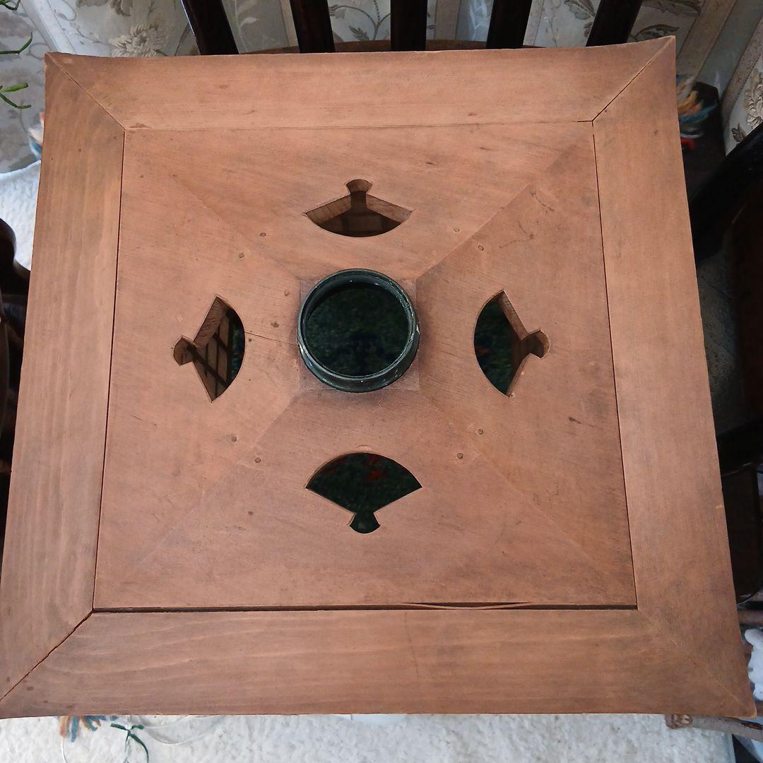 木製の電気の傘