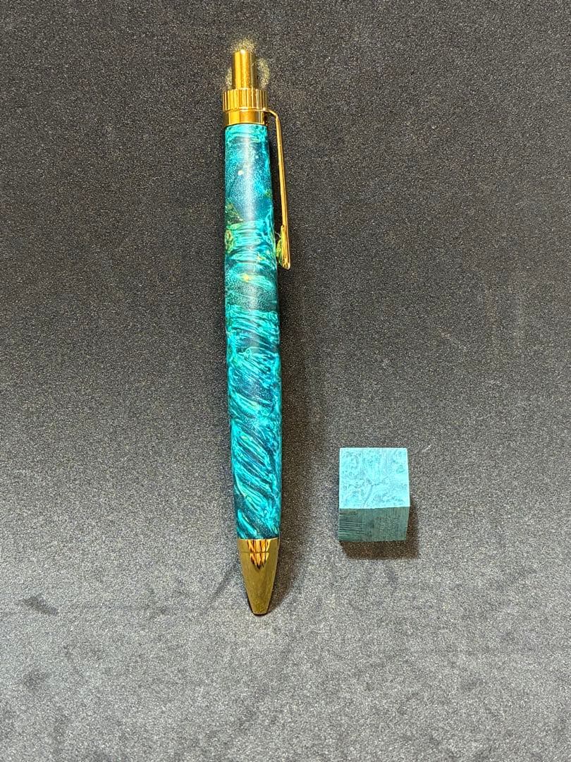 スタビライズドウッド　メープル瘤ボールペン