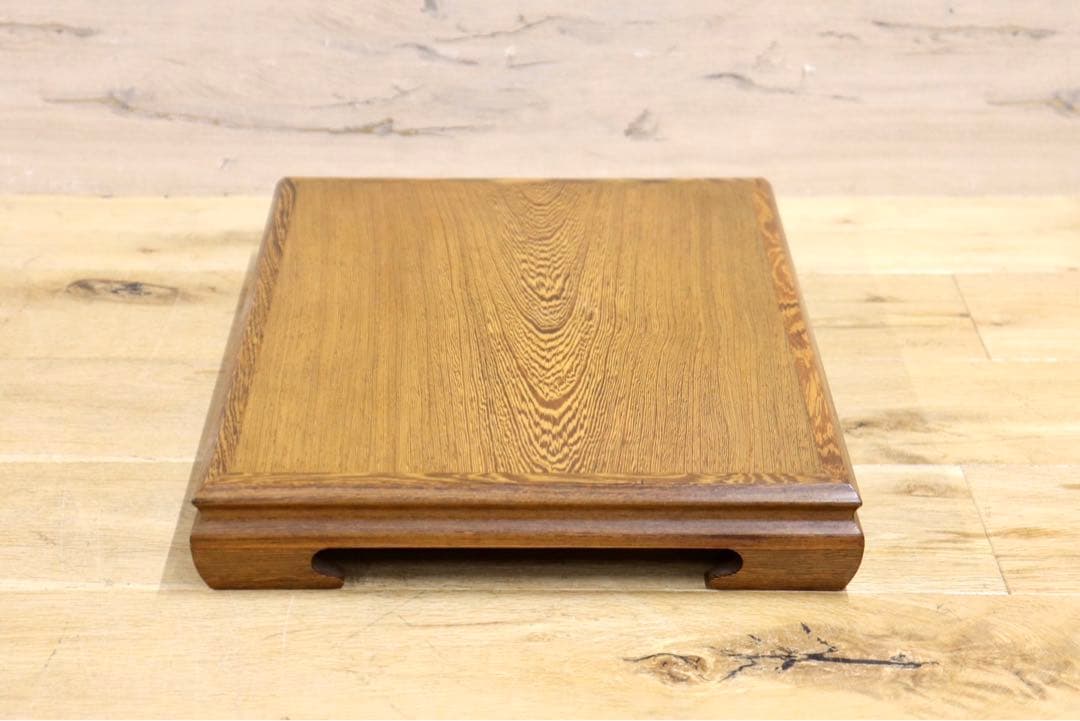 GMIH95A○鉄刀木 タガヤサン 花台 飾り台 床の間 和風 木製 唐木 盆栽