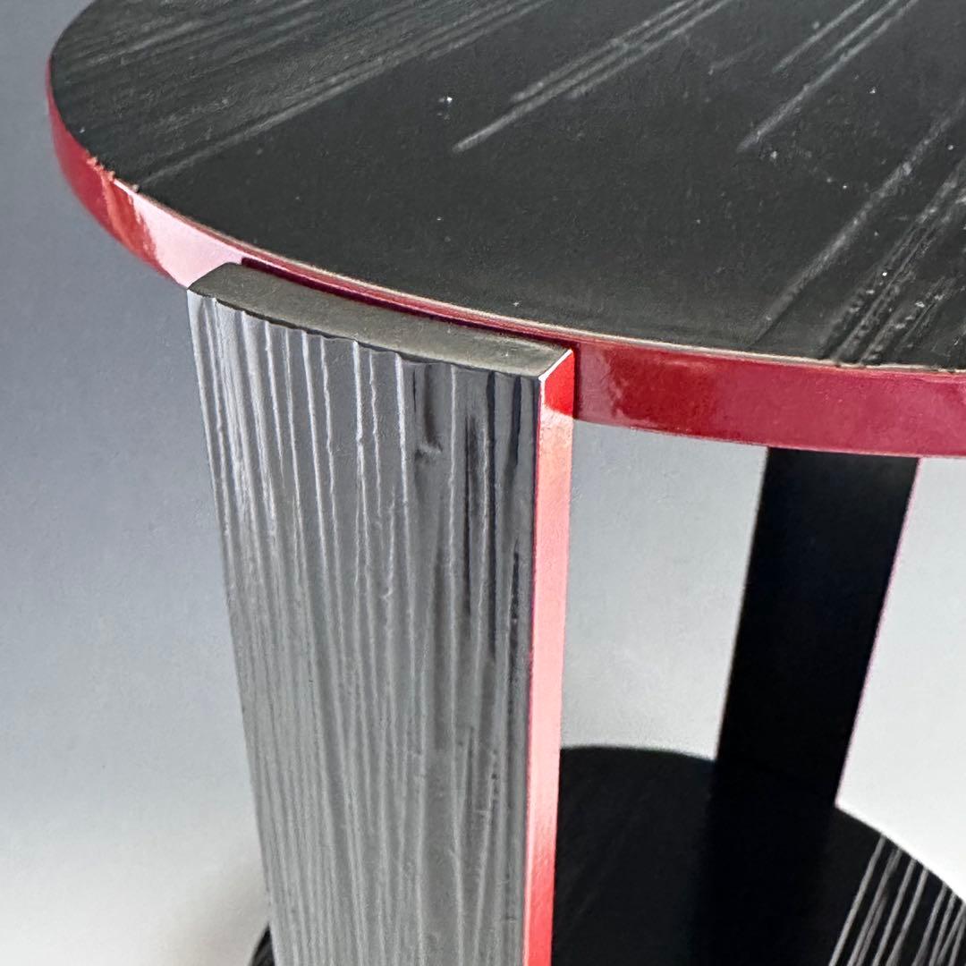 茶道具　一閑　爪紅　丸卓　而妙斎好写　棚物　稽古　茶会　表千家