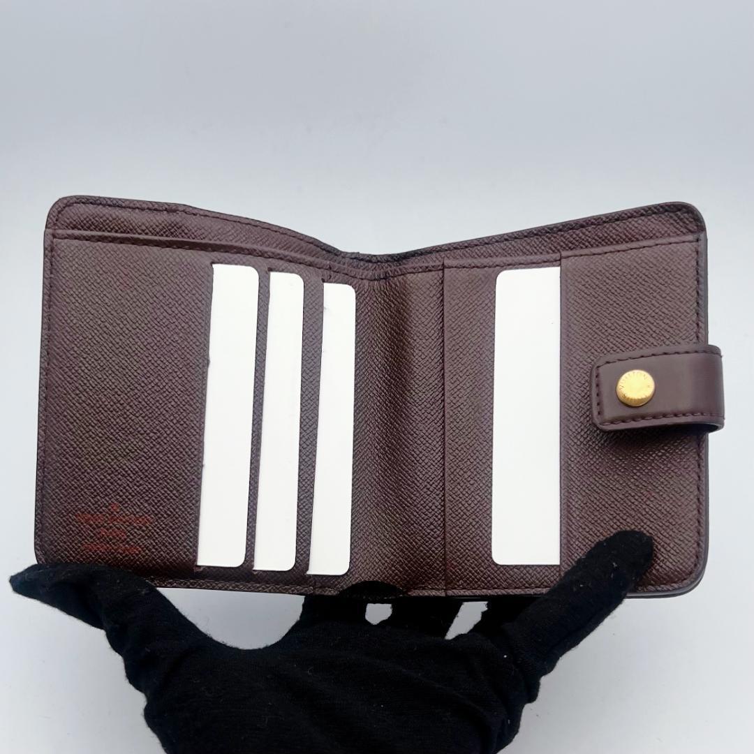 開運財布！ルイヴィトン コンパクトジップ ダミエ 財布 正規保証2X5326.
