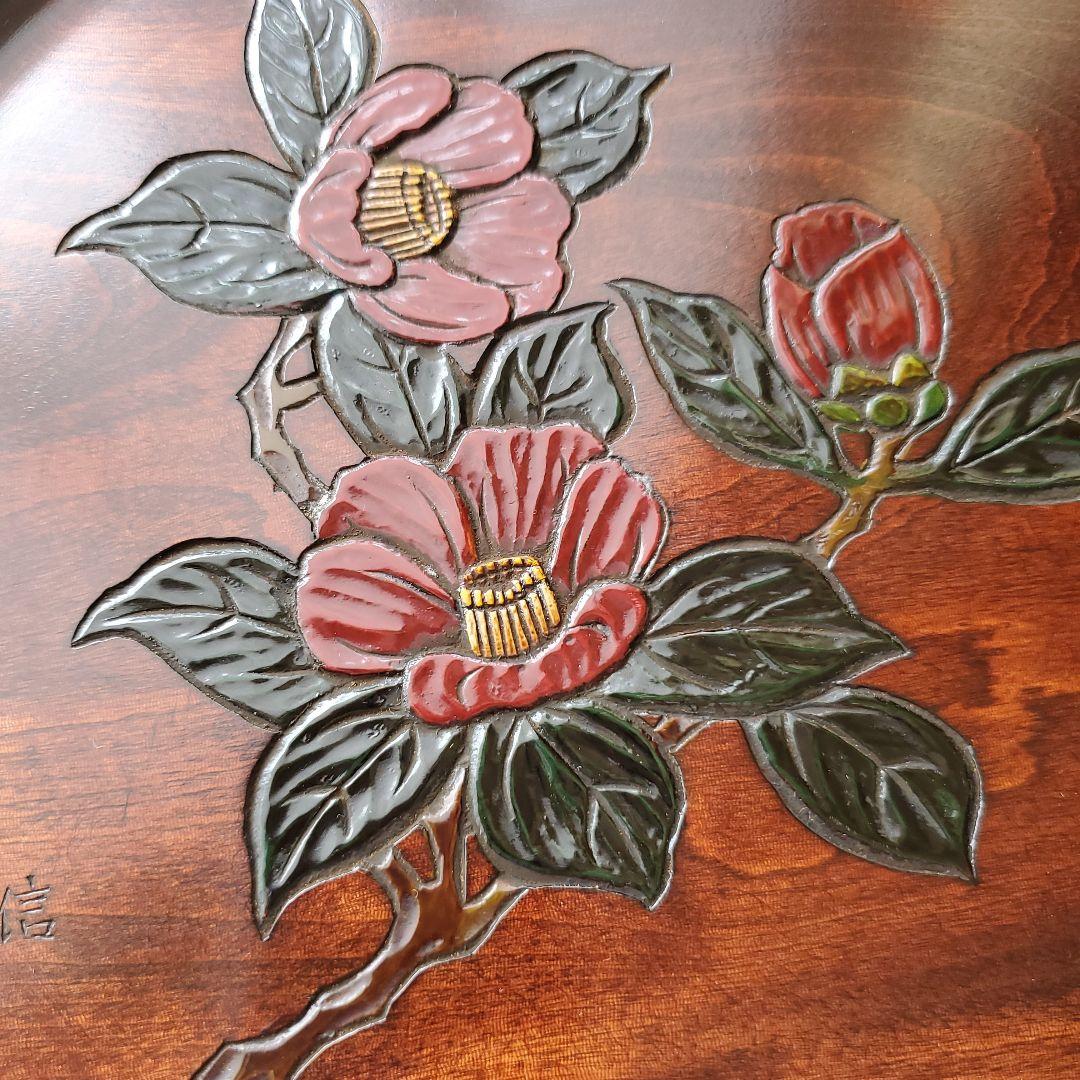 讃岐彫り漆器 半月盆5枚組