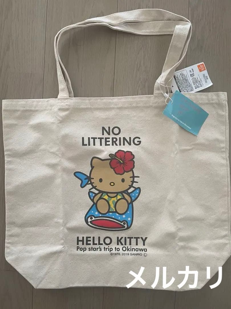 ご当地キティ 沖縄 ジンベイザメ キャンバストートバッグ 新品