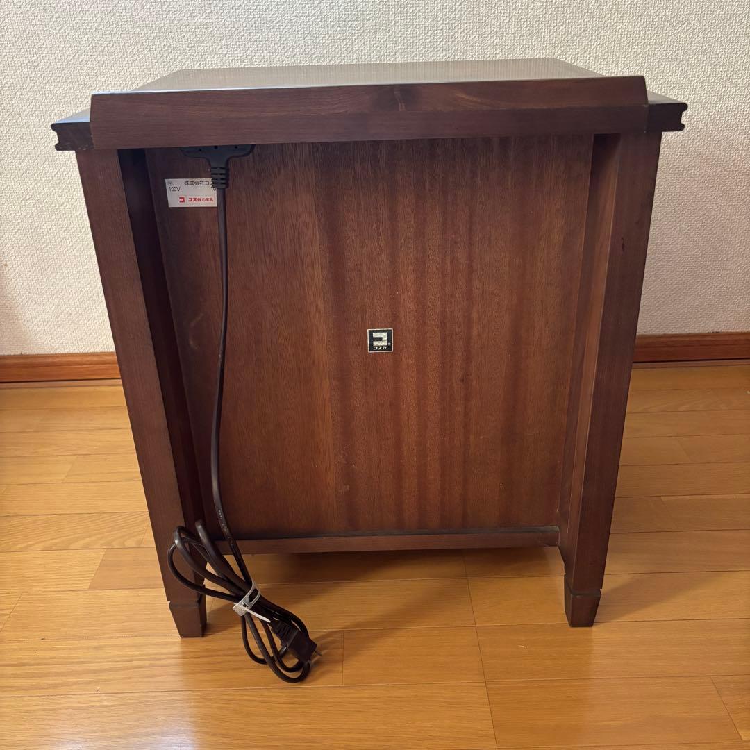 ダークブラウン引き出し付きサイドテーブル アンティーク家具