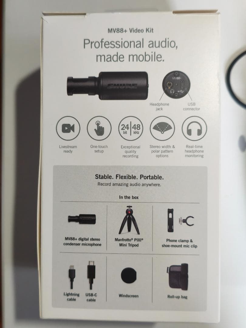 【美品】SHURE MV88+Video Kit シュアー iPhone対応