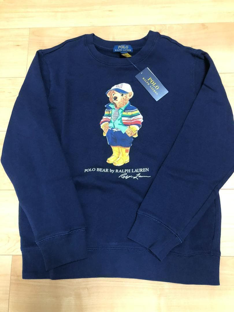 残り3枚2025新作新品ラルフローレン ポロベアトレーナーボーイズL160