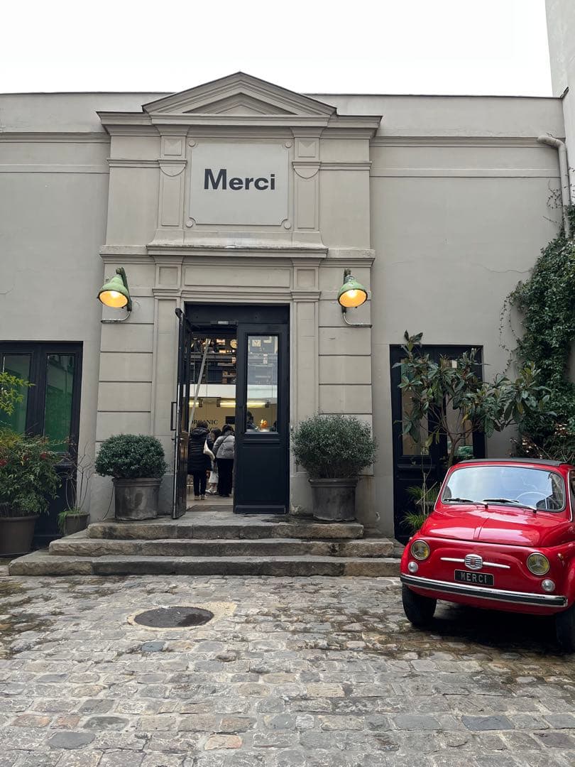 Merci トート デニムストライプ