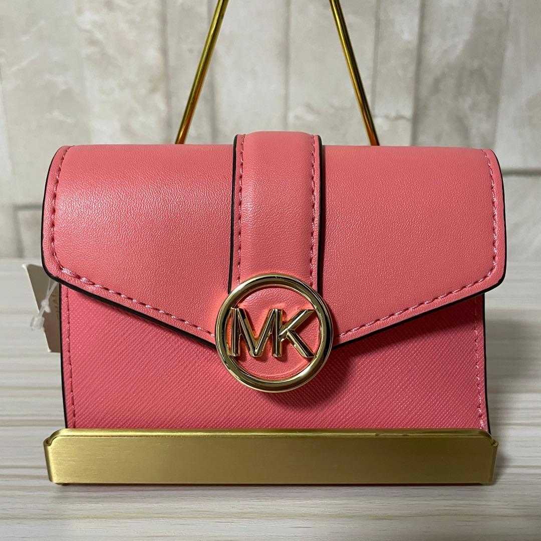 早い者勝ち！訳あり新品 MICHEAL KORS 三つ折り財布 ピンク