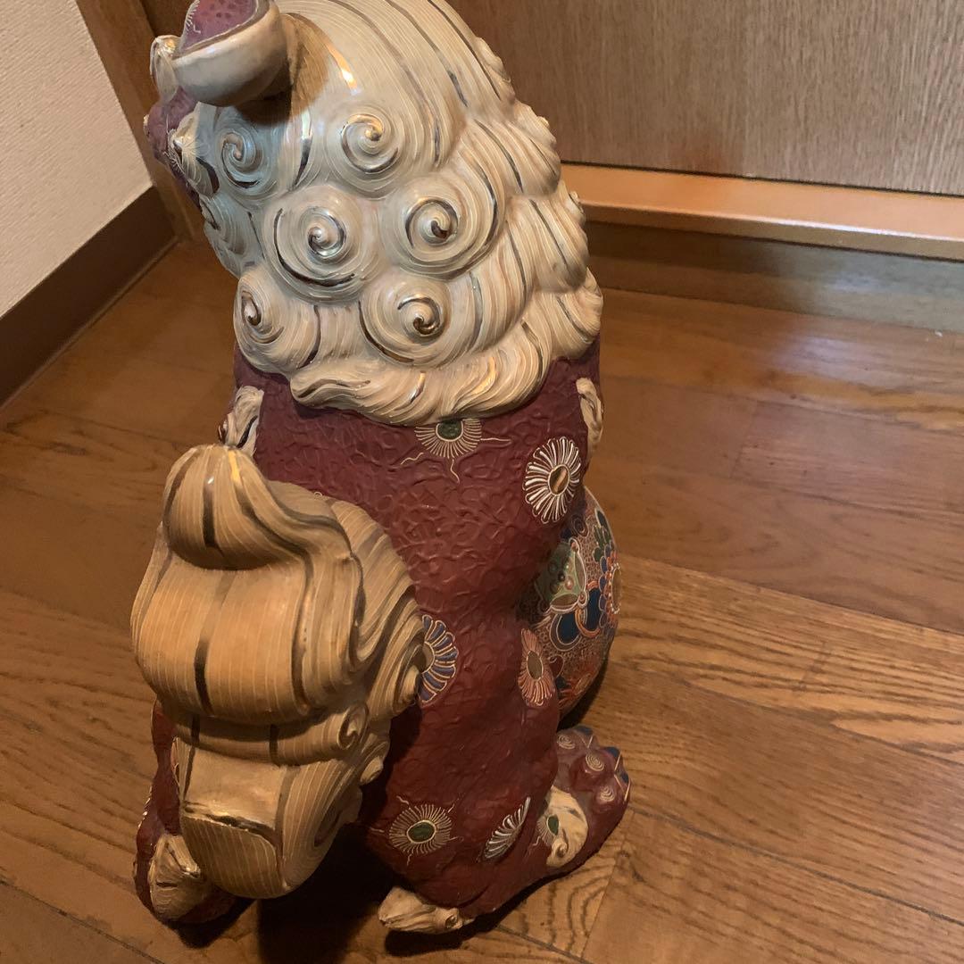 九谷焼∥唐獅子∥狛犬∥色絵金彩∥縁起物∥厄除∥退魔∥置物∥