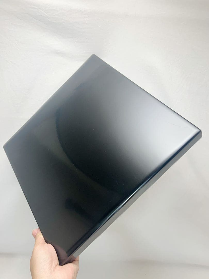 未使用 懐石道具 黒塗 四方膳 会席膳5客 角膳 平膳 元箱