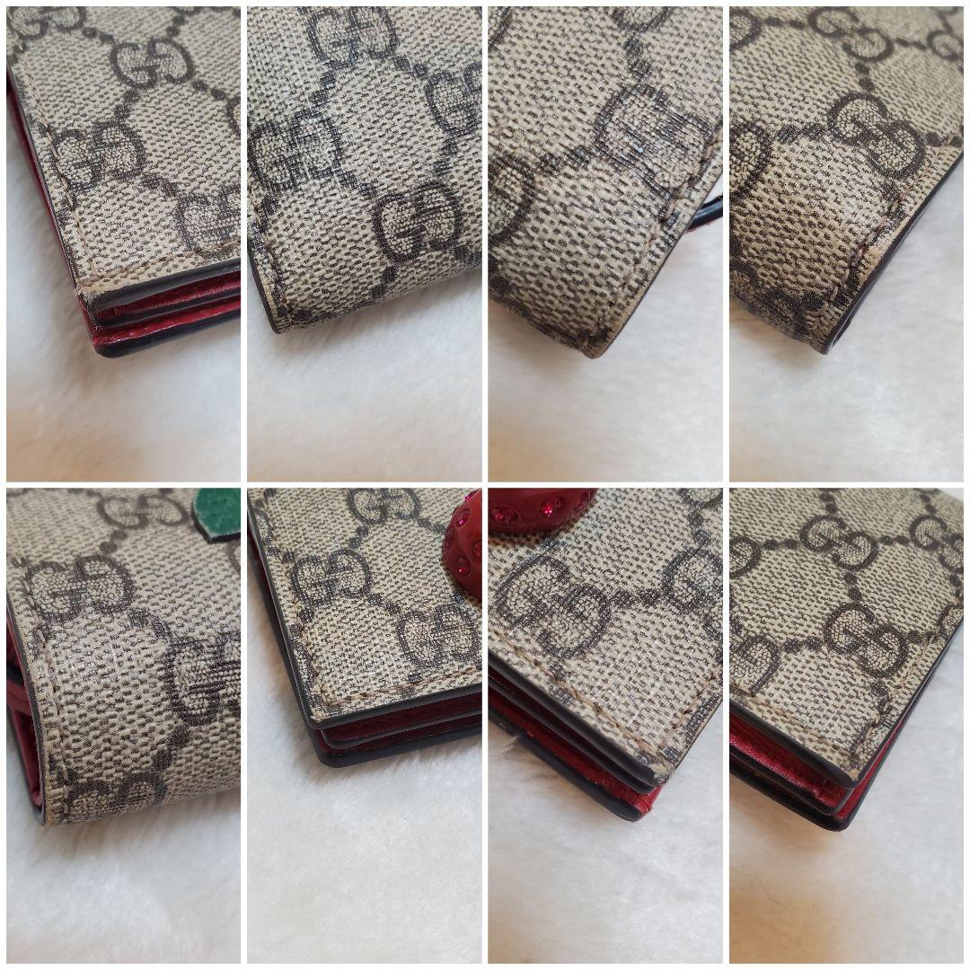 極美品 GUCCI　さくらんぼ　GGスプリーム　レザー　チェリー