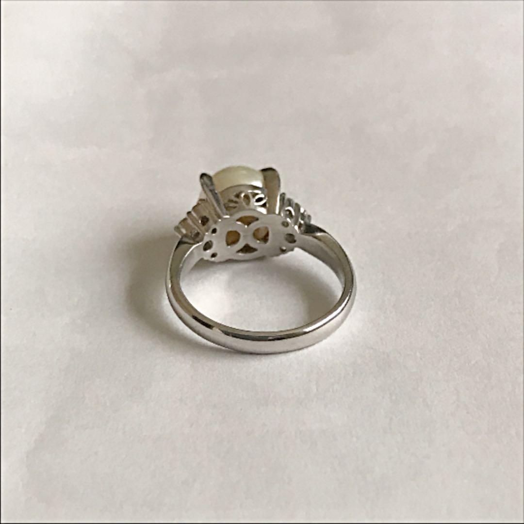 pt900パールダイヤリング