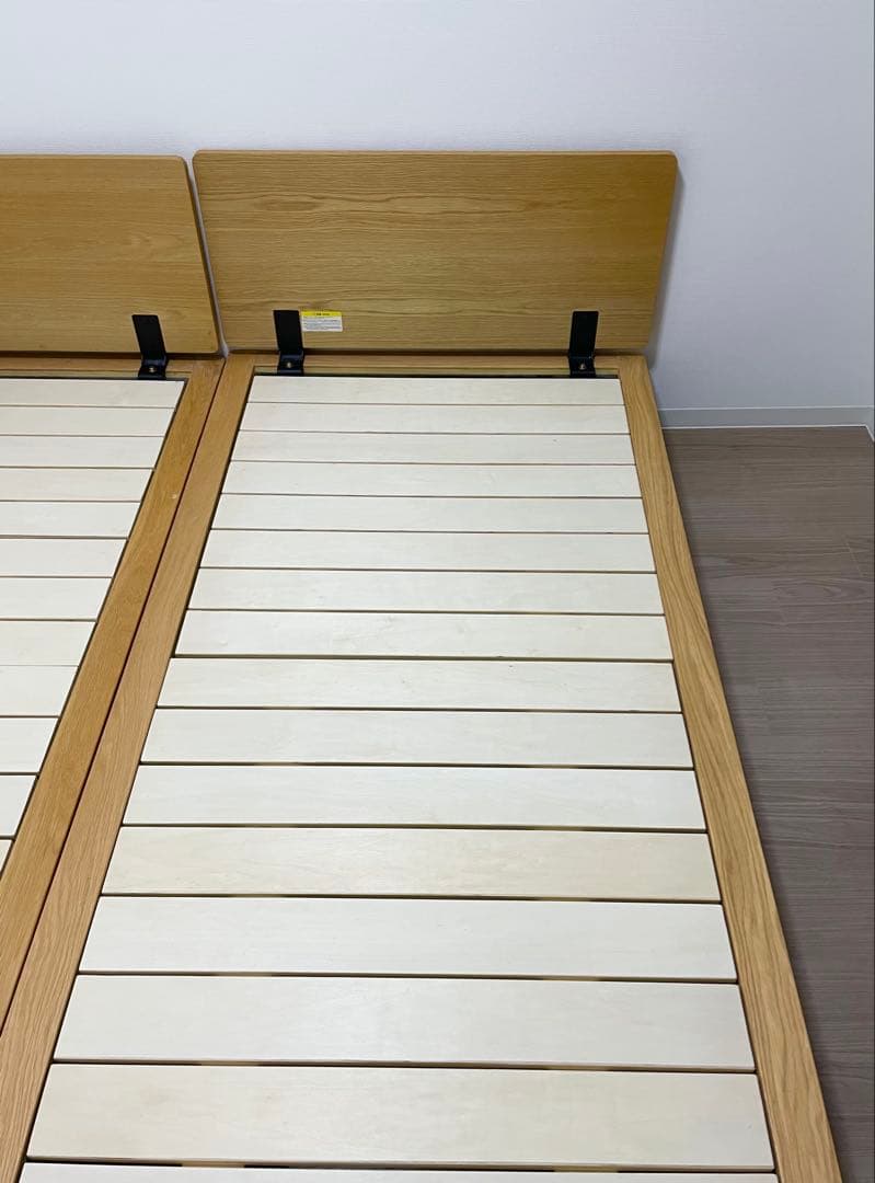 無印良品　木製ベッド　ヘッドボード付き