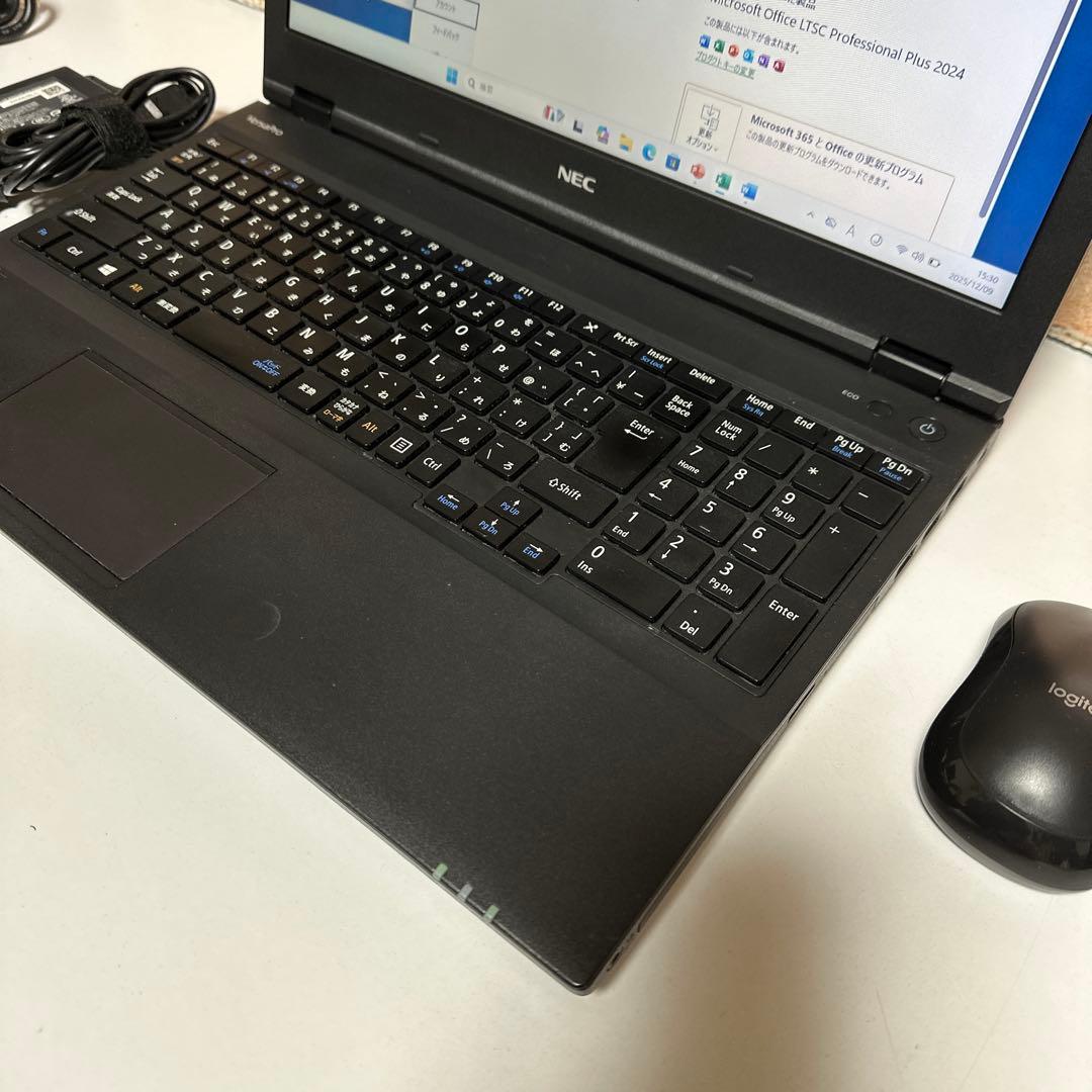 NEC Versaproノート PC SSDサクサク起動　メモリ8GBオフィス付