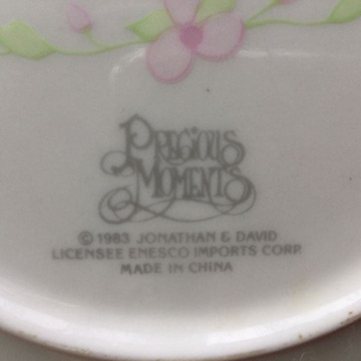 飾皿 米国 アンティークモール購入 陶磁器 アートプレート プレシャスモーメント