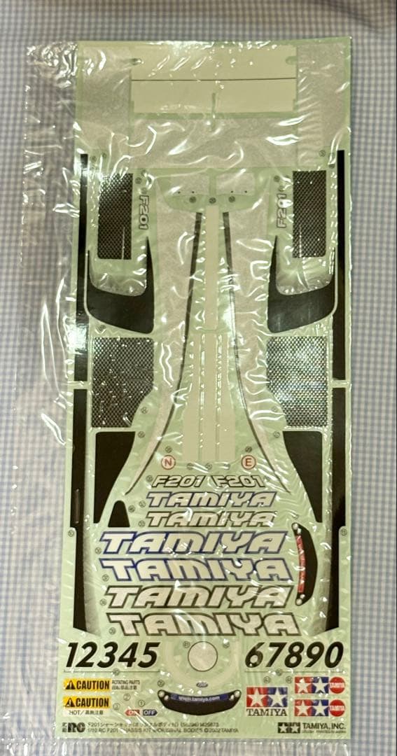 未組み立て★タミヤ★F201シャーシキット 電動RCフォーミュラ1レーシングカー