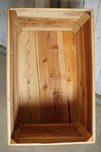 古いお茶箱　大　木箱　収納箱