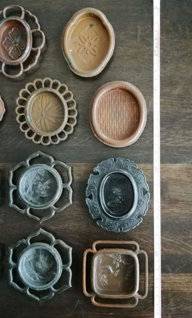 襖の引き手　引手　金属工芸　和骨董　アンティーク