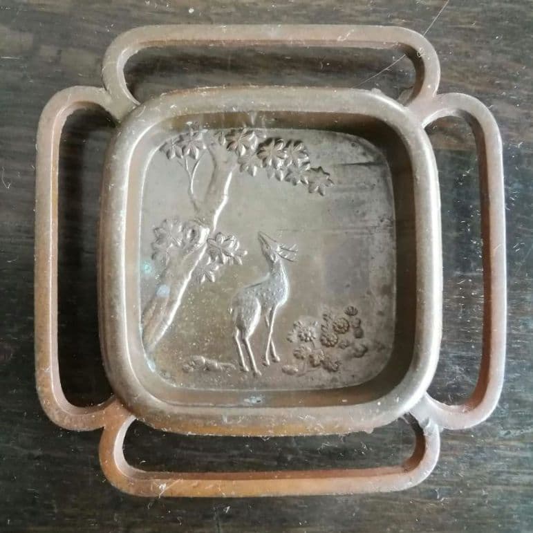 襖の引き手　引手　金属工芸　和骨董　アンティーク