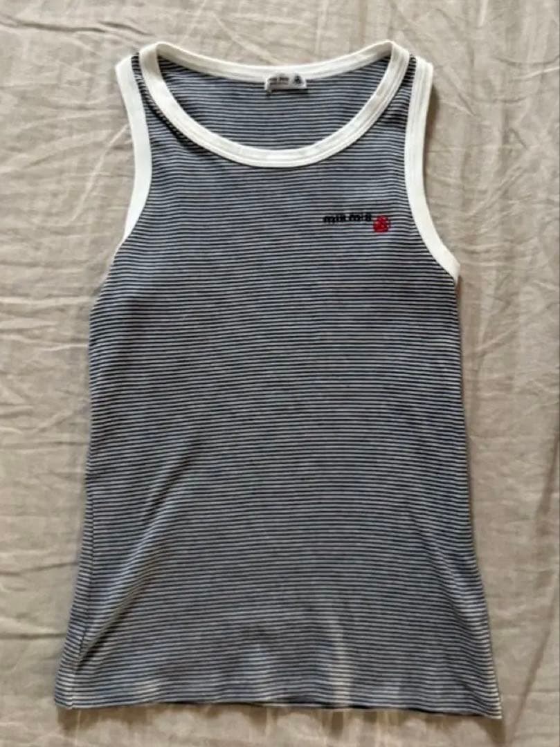miumiuプチバトー ストライプタンクトップ xs ミュウミュウ