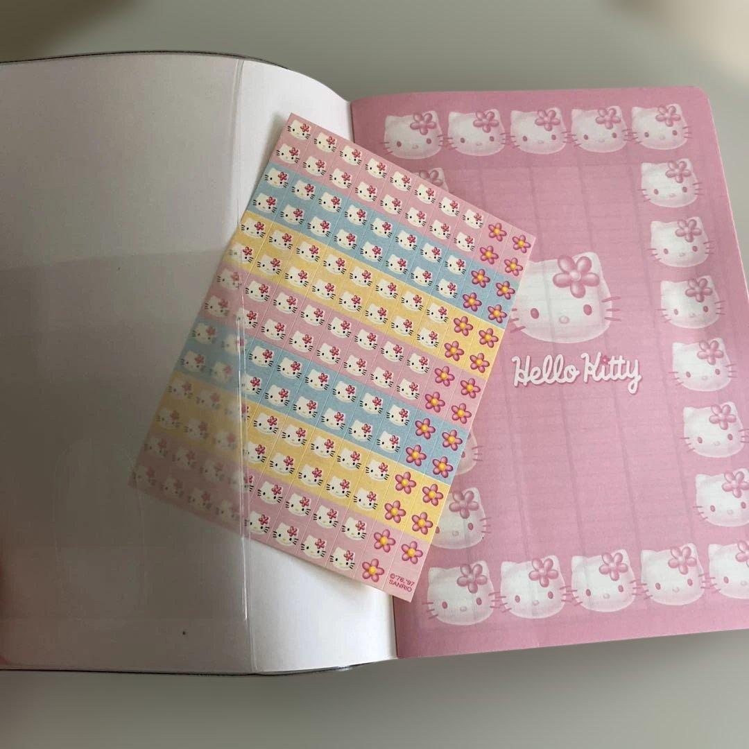 希少　ハローキティ スケジュール帳　DATEBOOK カオハナキティ　レトロ