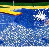 貴重/額装品/ペーパープール/デビット ホックニー/インテリア/アート/ポスター