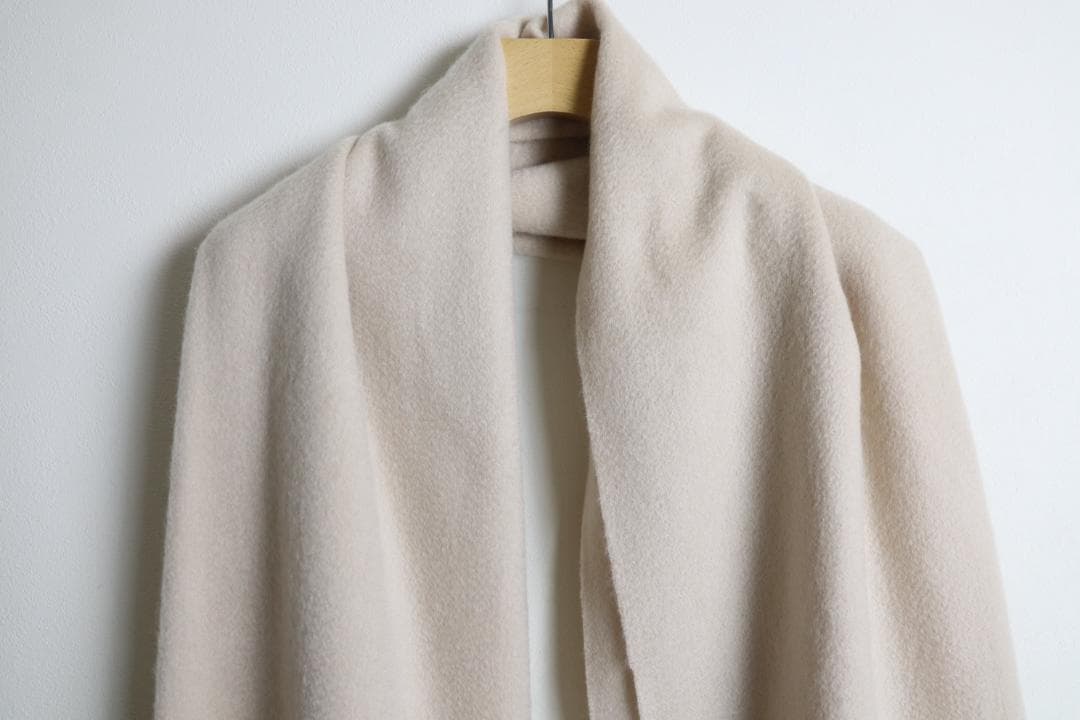 Theory セオリー ストール マフラー 大判　カシミヤ100% ベージュ