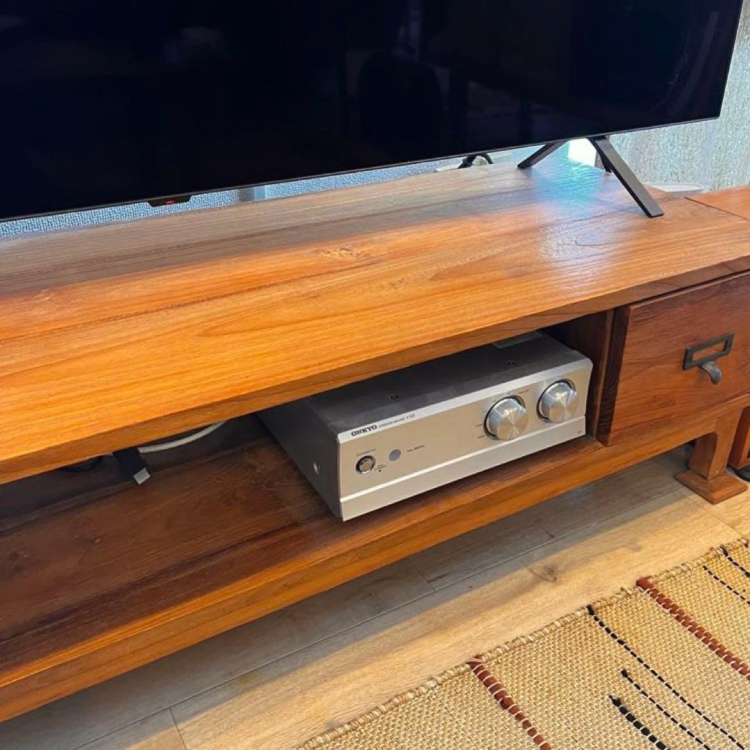 テレビボード 北欧デザイン チーク 無垢材