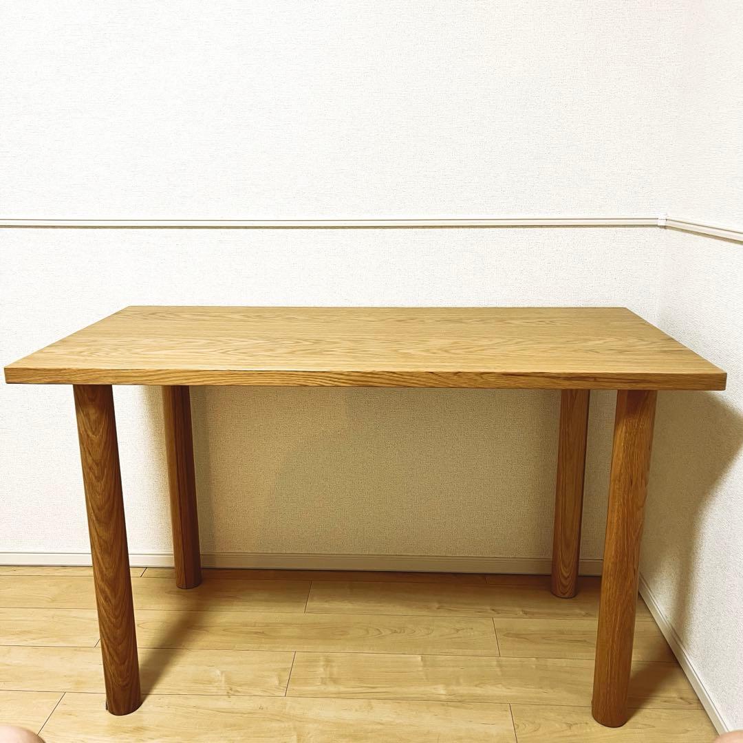 【美品】無印良品 木製テーブル（天板＋脚4本セット）オーク材
