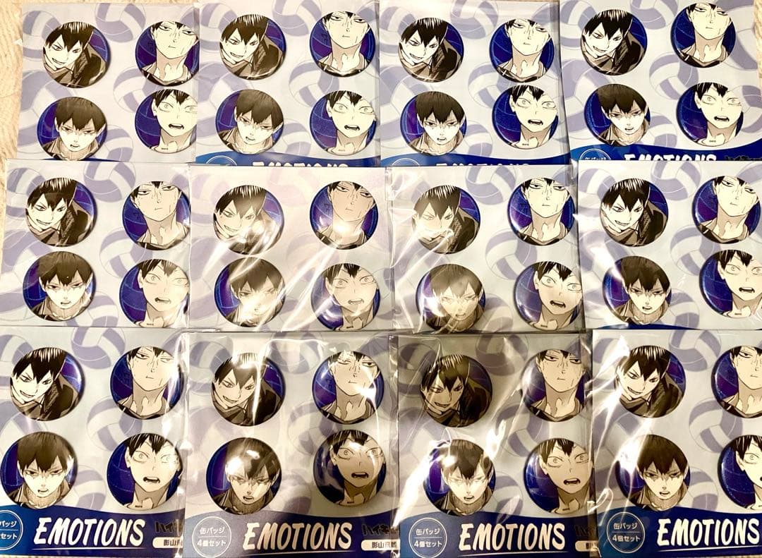 ハイキュー　春コレ　缶バッジ4個セット　emotional 影山飛雄　12点