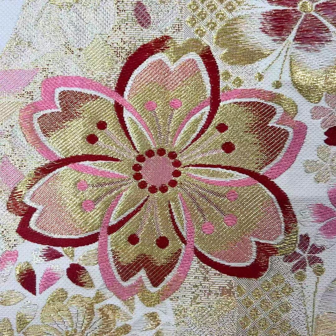 ※【美品】 振袖セット 成人式 正絹 古典柄 振袖 ピンク *131 ●