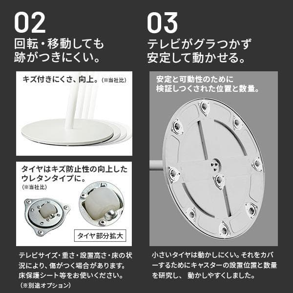 EQUALS WALLキャスター　ロータイプ テレビスタンド 開封のみ、未使用