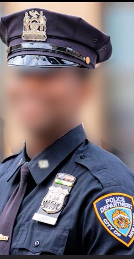 【超希少】NYPD/巡査 徽章&帽章（認証番号同）