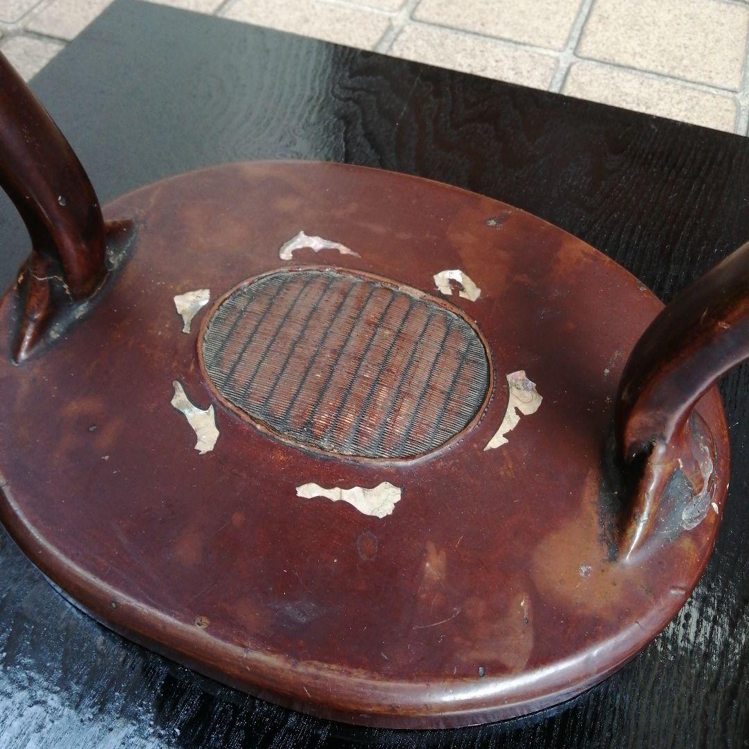 朝鮮螺鈿花台　32.3cm　後期李朝