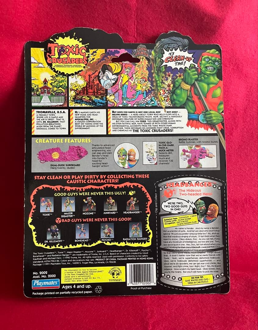 オリジナル TOXIC CRUSADERS ヘッドバンガー 1991年製