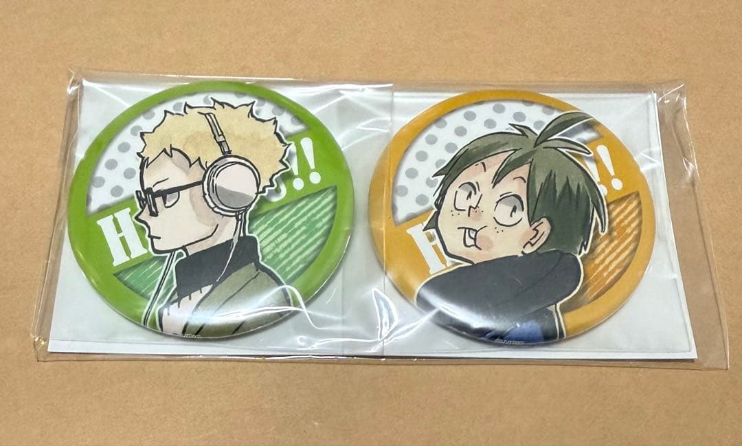 【未開封】ハイキュー 缶バッジ 月島蛍＆山口忠コンビセット