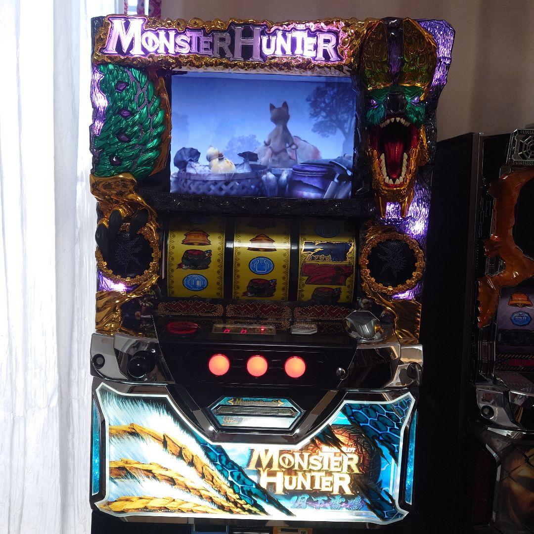 スロット実機　モンスターハンター月下雷鳴