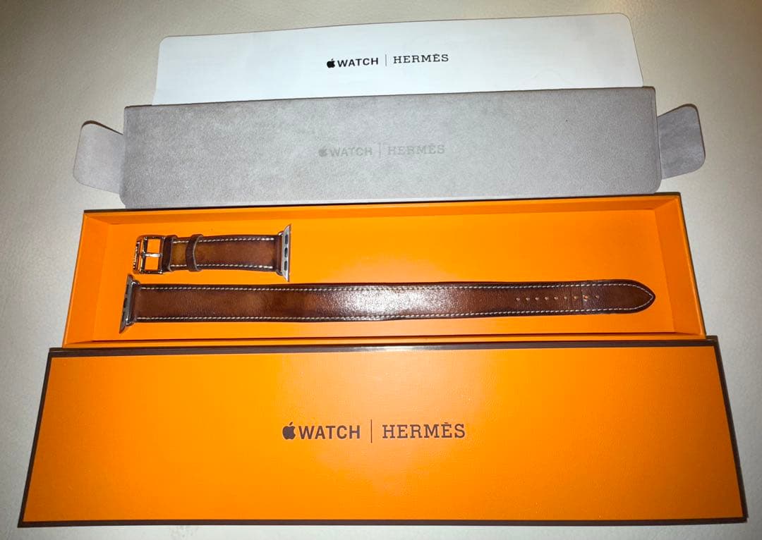 ねこ）HERMESドゥブルトゥールステンレススチールバックル（40㎜）