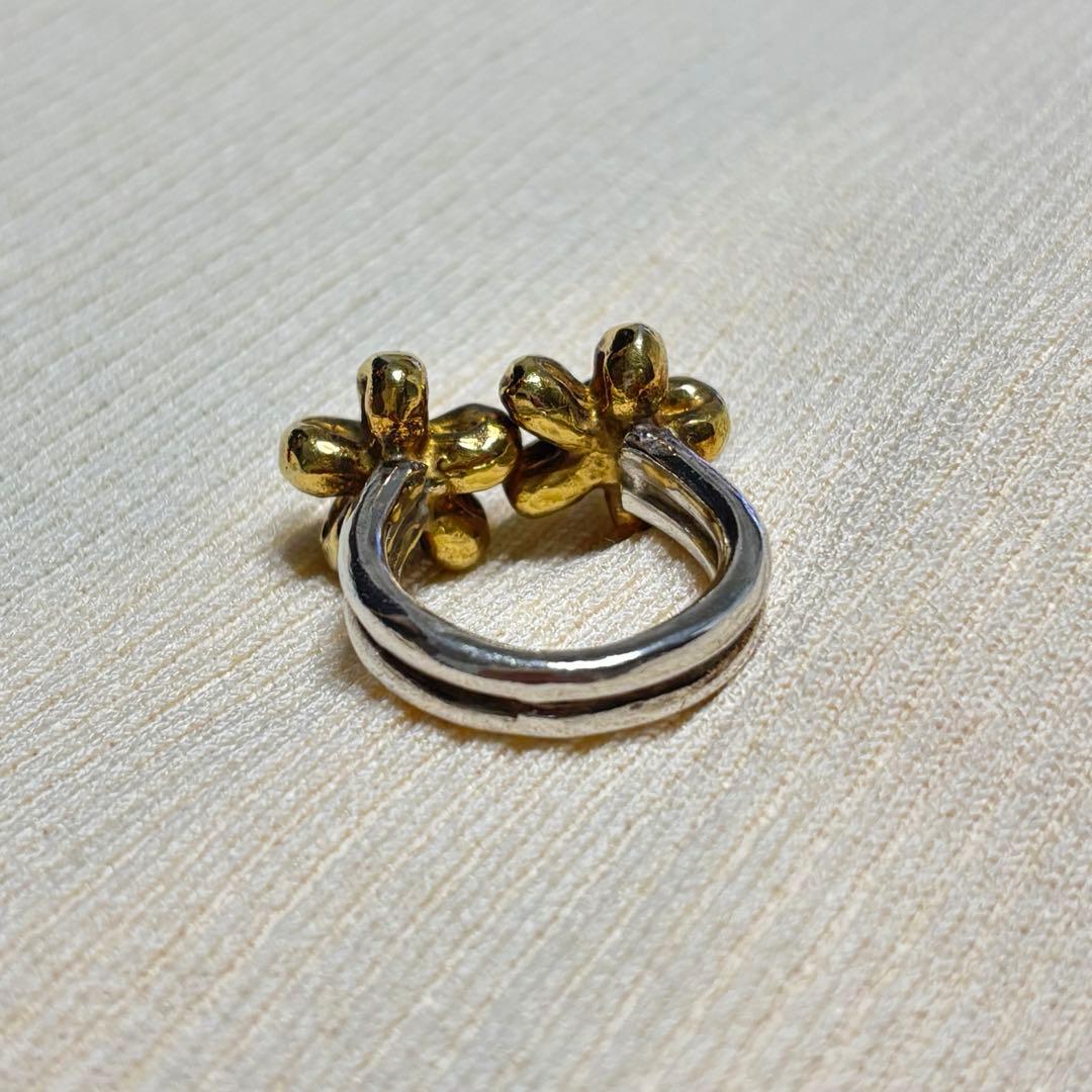 MAISON D'PULSE メゾンドパルス flower charm リング