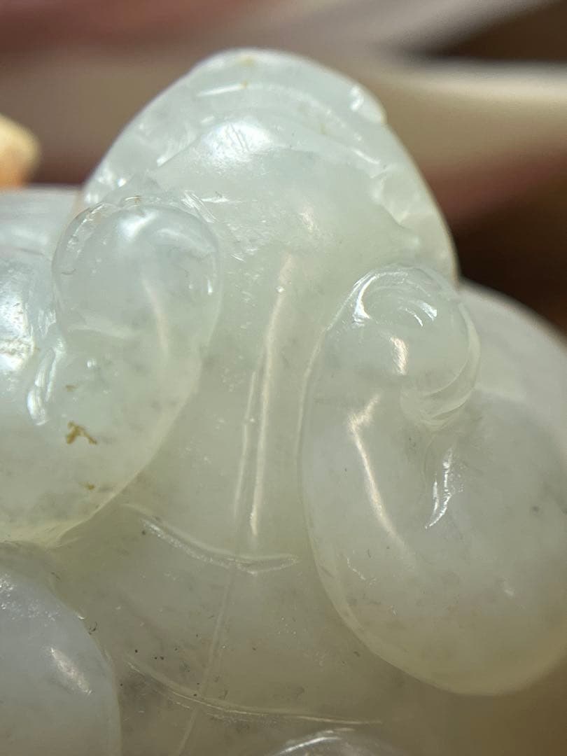 本物和田玉★子料★青花黄皮！招財モチーフ龍亀証明書付き03 新疆和田玉