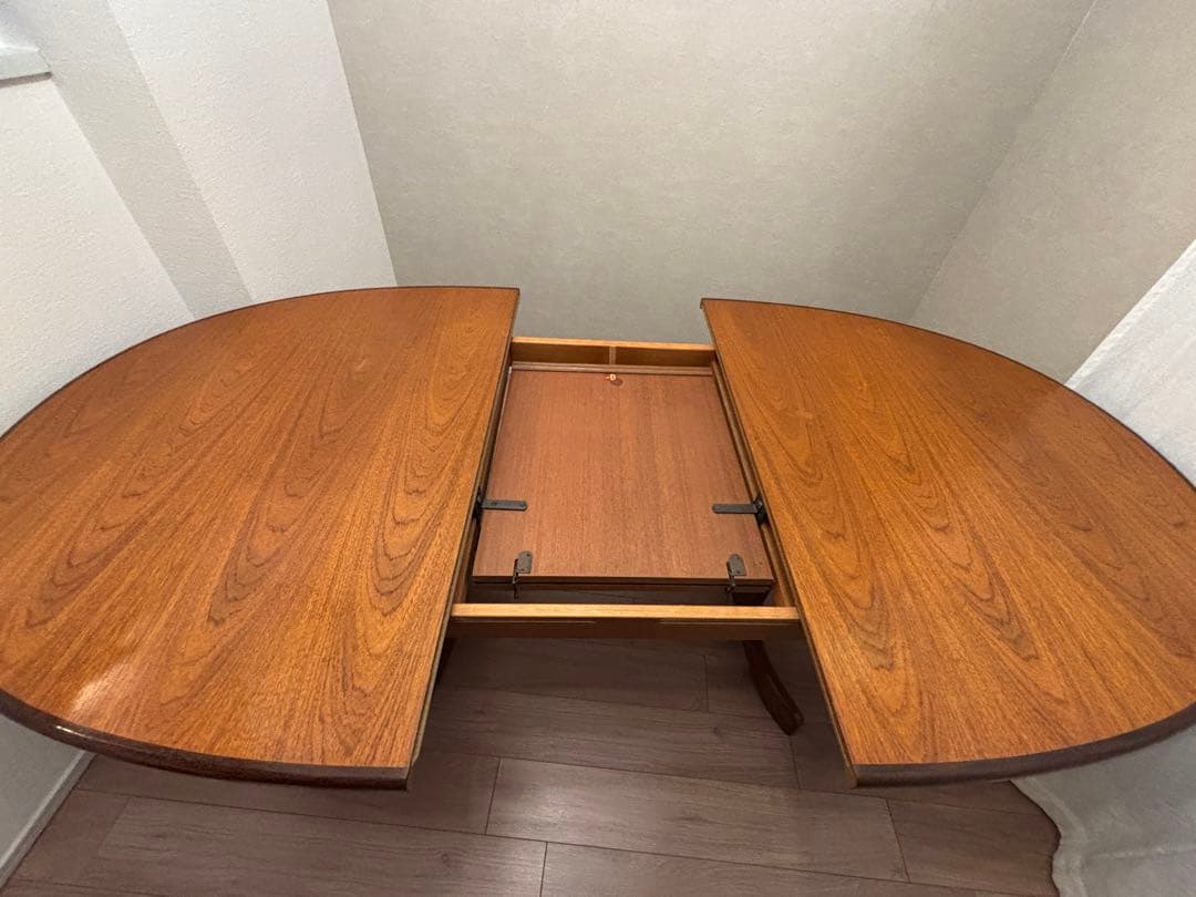 ※3/15で販売終了　 (訳あり)イギリス製　ダイニングデーブル　伸長式