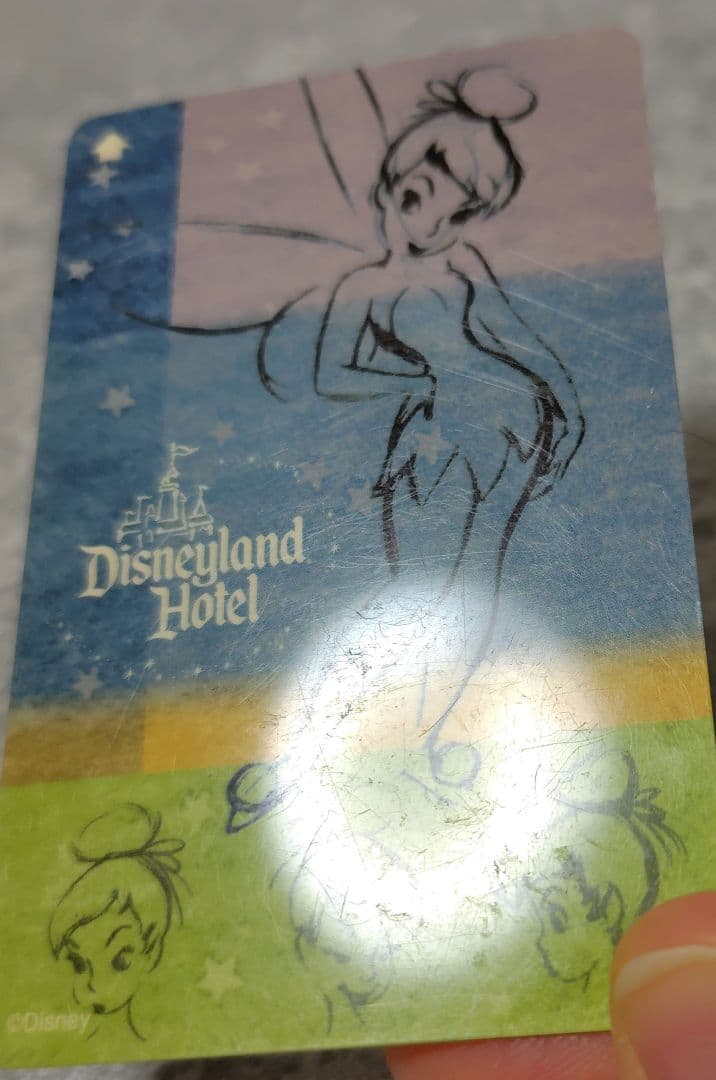 海外ディズニー　ホテルカードキー　ティンカーベル　DISNEY　ルームキーカード