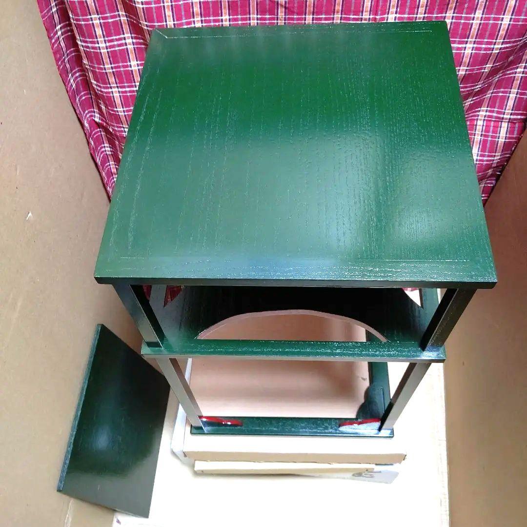 糸巻棚、青漆爪紅、桐製、ちか11番