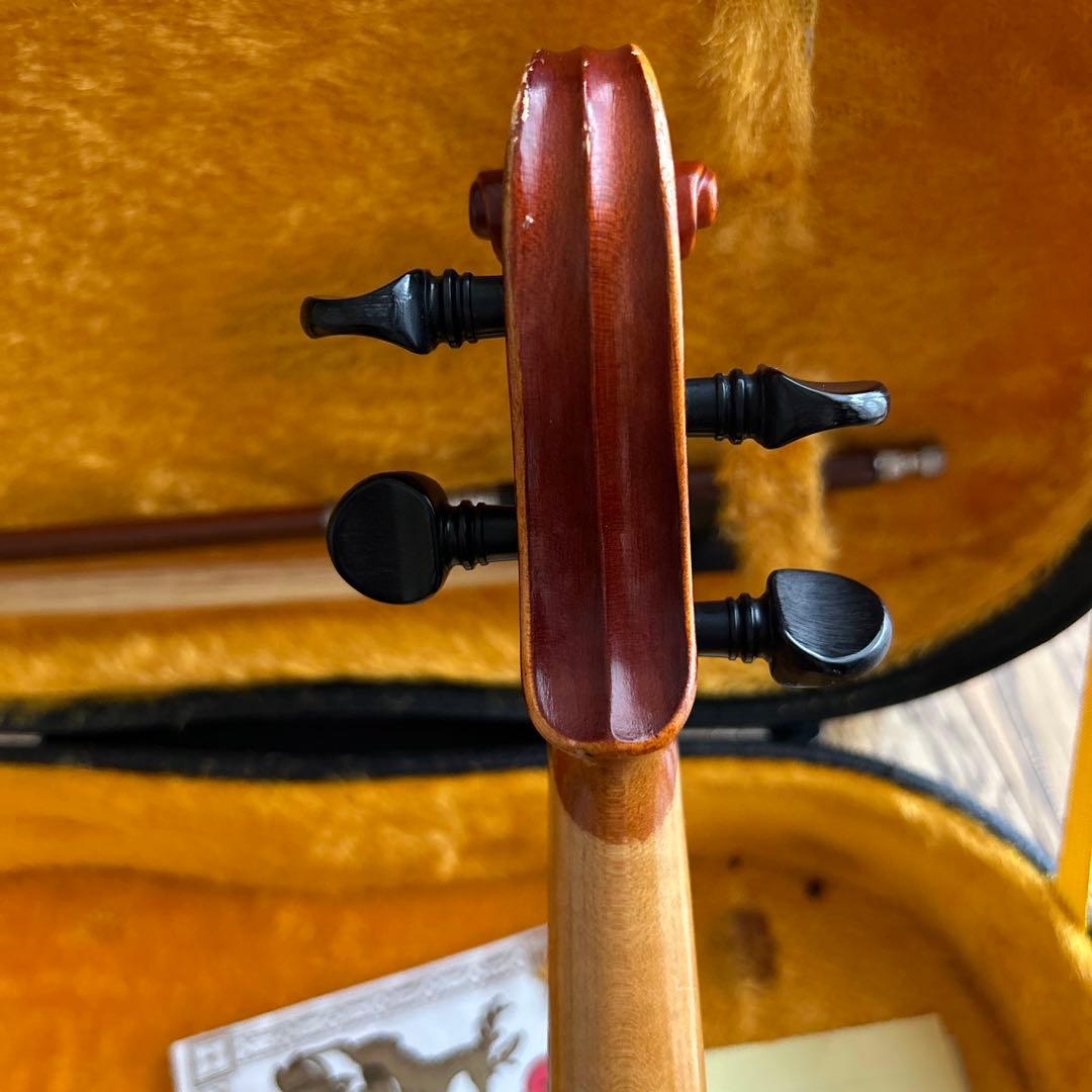 【子供バイオリン】[スズキバイオリン]弓、ケース、肩当て付き 1/4サイズ