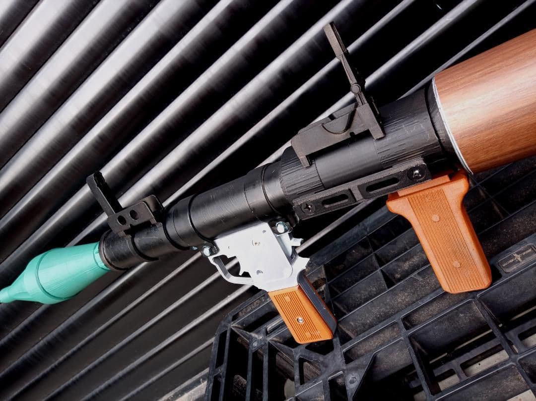 フルスクラッチ RPG-7 ロケットランチャー 3Dプリンター 成形 H