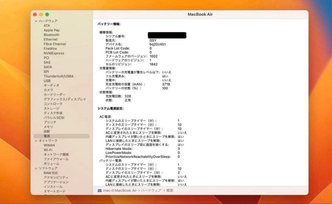 【本日発送対応可能・純正充電器付き】 MacBook Air 2020