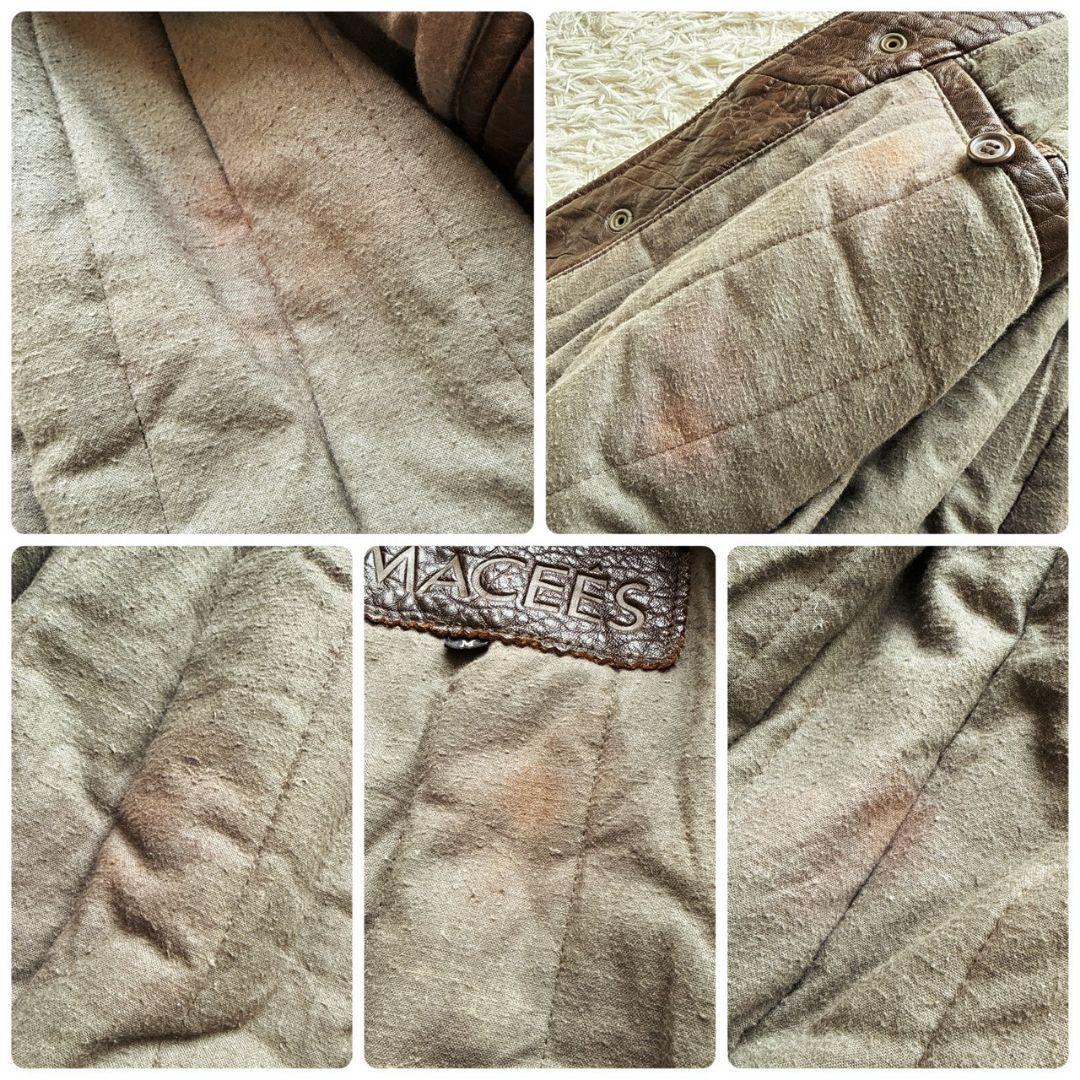 KADOYA MACEES 羊革 肉厚 短丈 レザーブルゾン ボンバージャケット