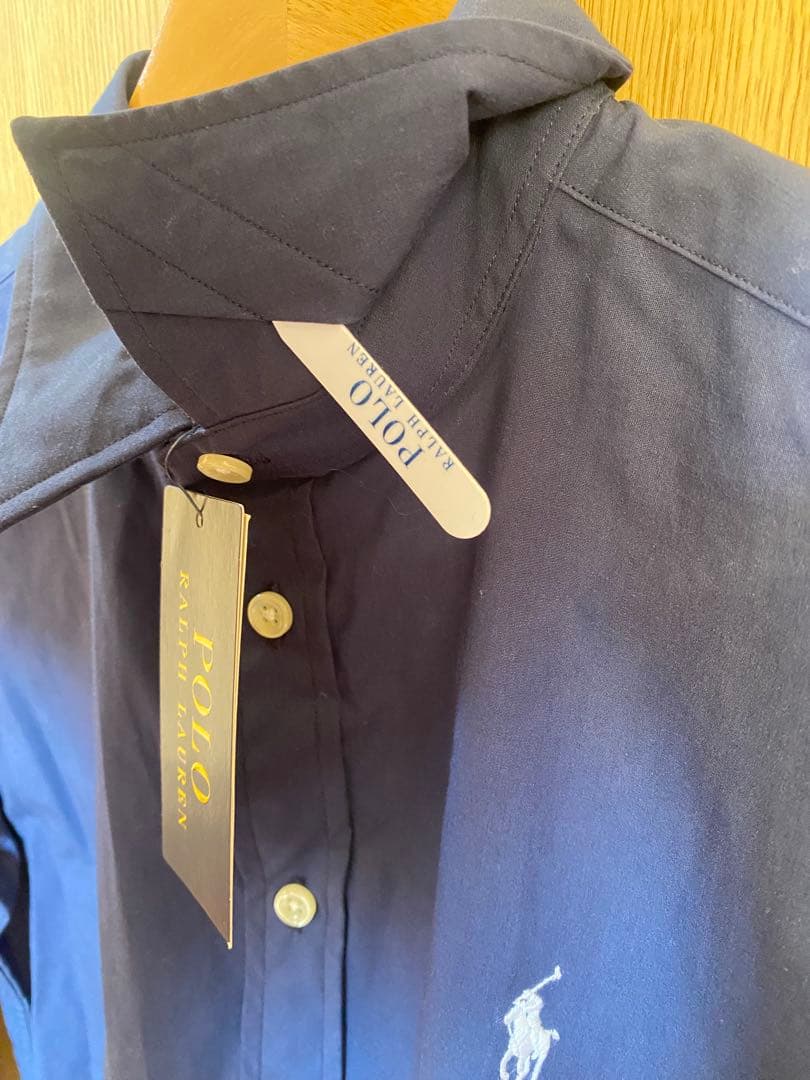 新品タグ付きPolo Ralph Lauren ネイビー長袖シャツ サイズ2