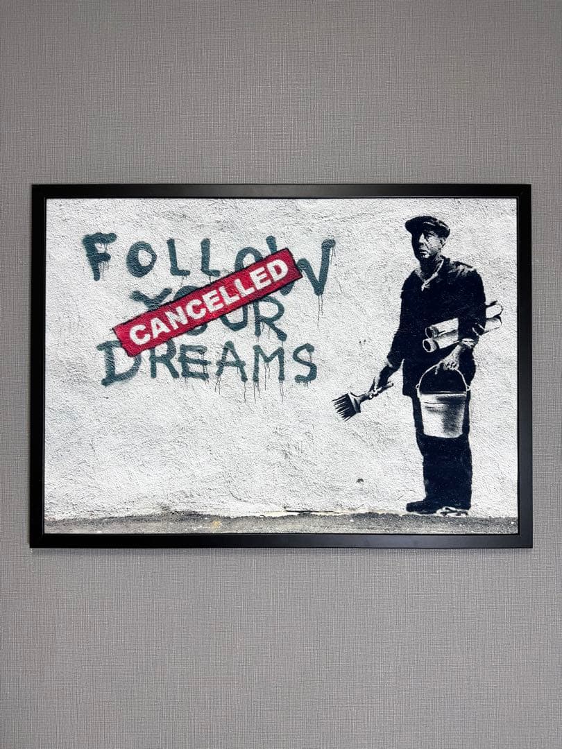 No.159フレーム付きキャンバスアート　ストリートアート　ブランドアート絵画