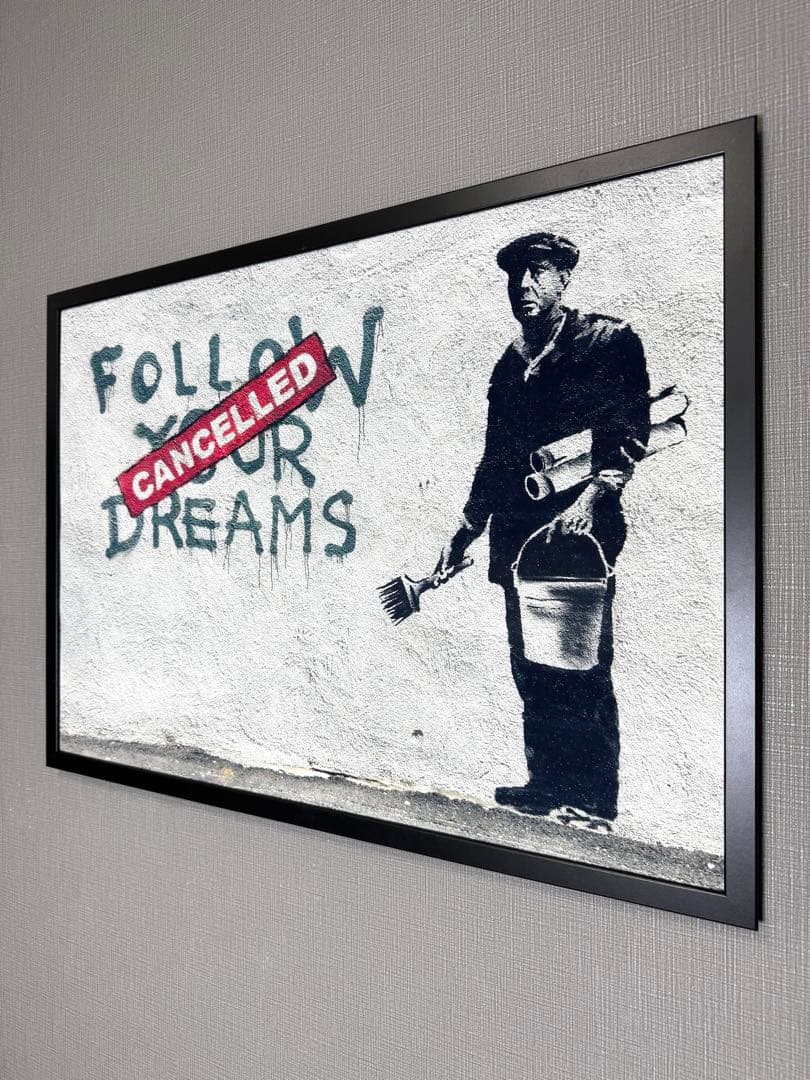 No.159フレーム付きキャンバスアート　ストリートアート　ブランドアート絵画